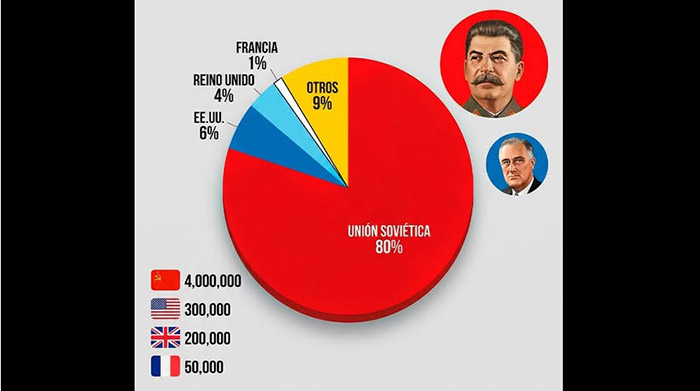 La Unión Soviética eliminó a más alemanes en la Segunda Guerra Mundial